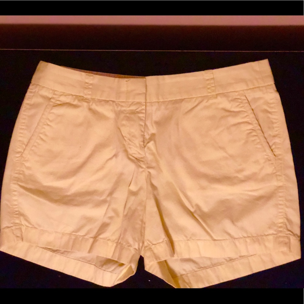 J Crew yellow shorts